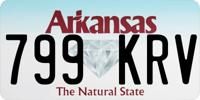 AR license plate 799KRV