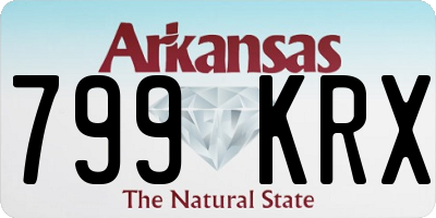 AR license plate 799KRX