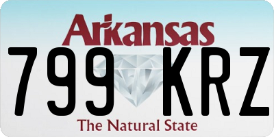 AR license plate 799KRZ