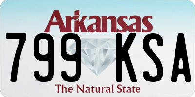 AR license plate 799KSA