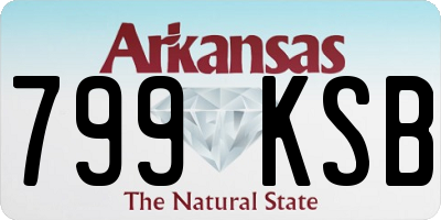 AR license plate 799KSB