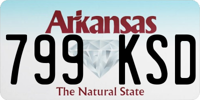 AR license plate 799KSD