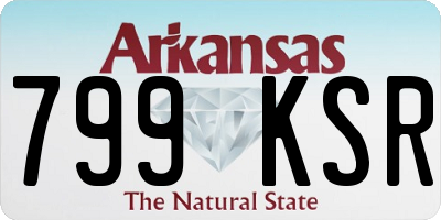 AR license plate 799KSR