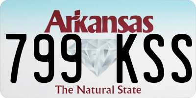 AR license plate 799KSS