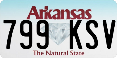 AR license plate 799KSV
