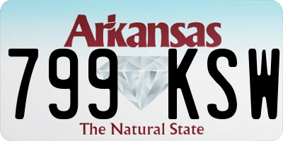 AR license plate 799KSW