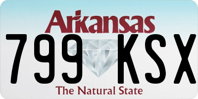 AR license plate 799KSX