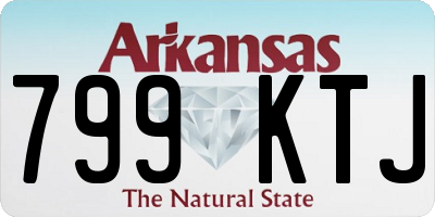 AR license plate 799KTJ