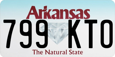 AR license plate 799KTO