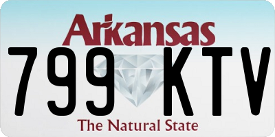 AR license plate 799KTV