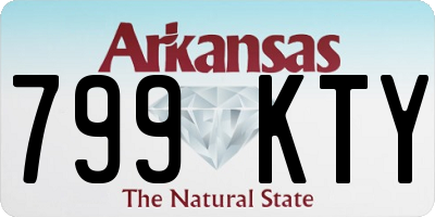 AR license plate 799KTY