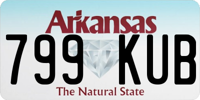 AR license plate 799KUB