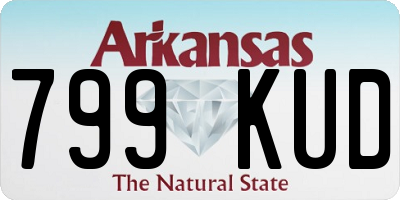AR license plate 799KUD