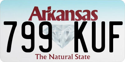 AR license plate 799KUF