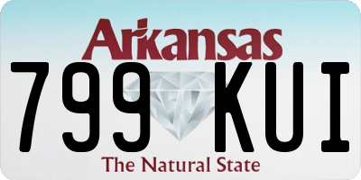 AR license plate 799KUI