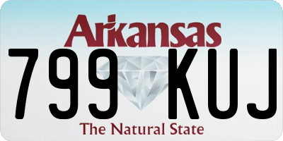 AR license plate 799KUJ