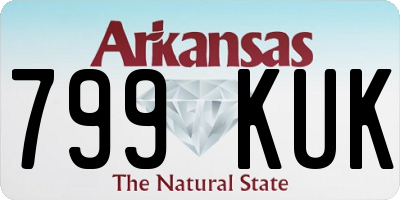 AR license plate 799KUK