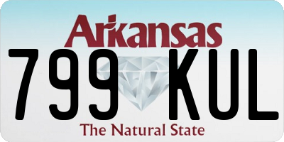AR license plate 799KUL