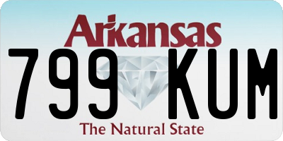 AR license plate 799KUM