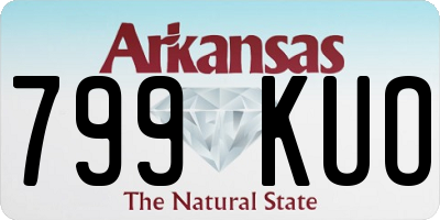 AR license plate 799KUO