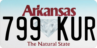 AR license plate 799KUR