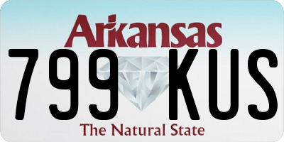 AR license plate 799KUS