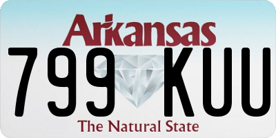 AR license plate 799KUU