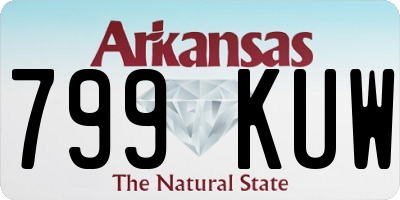 AR license plate 799KUW