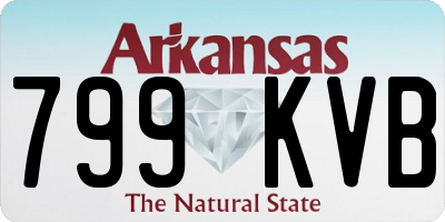 AR license plate 799KVB