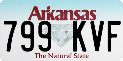 AR license plate 799KVF
