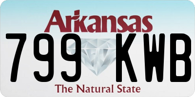 AR license plate 799KWB