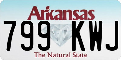 AR license plate 799KWJ