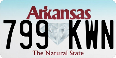 AR license plate 799KWN