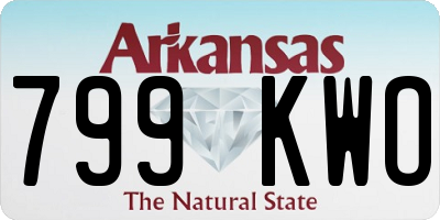 AR license plate 799KWO