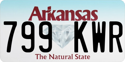 AR license plate 799KWR