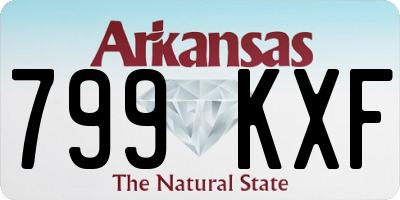 AR license plate 799KXF