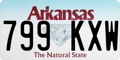 AR license plate 799KXW