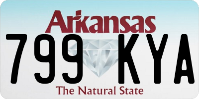 AR license plate 799KYA