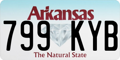AR license plate 799KYB