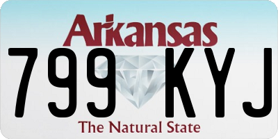 AR license plate 799KYJ