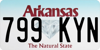 AR license plate 799KYN