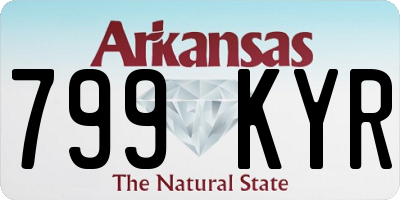 AR license plate 799KYR