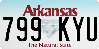 AR license plate 799KYU