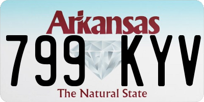 AR license plate 799KYV