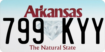 AR license plate 799KYY
