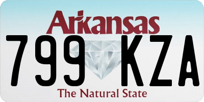 AR license plate 799KZA