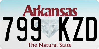 AR license plate 799KZD