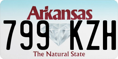AR license plate 799KZH