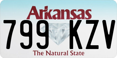 AR license plate 799KZV