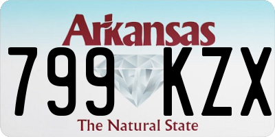 AR license plate 799KZX